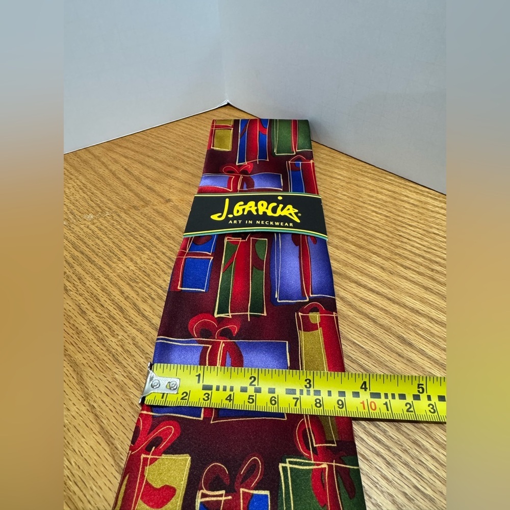 NWT Jerry Garcia Multicolor Gift Box holiday Design Tie vintage y2k - Picture 5 of 5